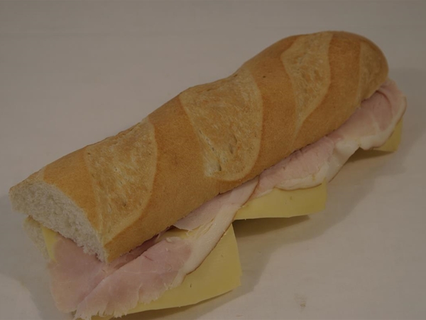 1/2 stokbrood ham/kaas