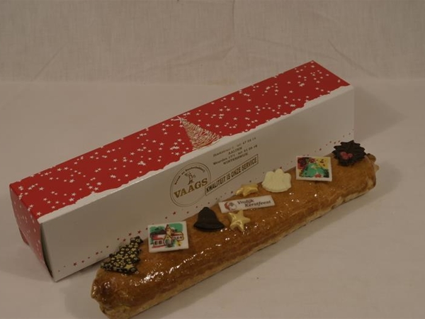 Roomboter kerst staaf afgewerkt